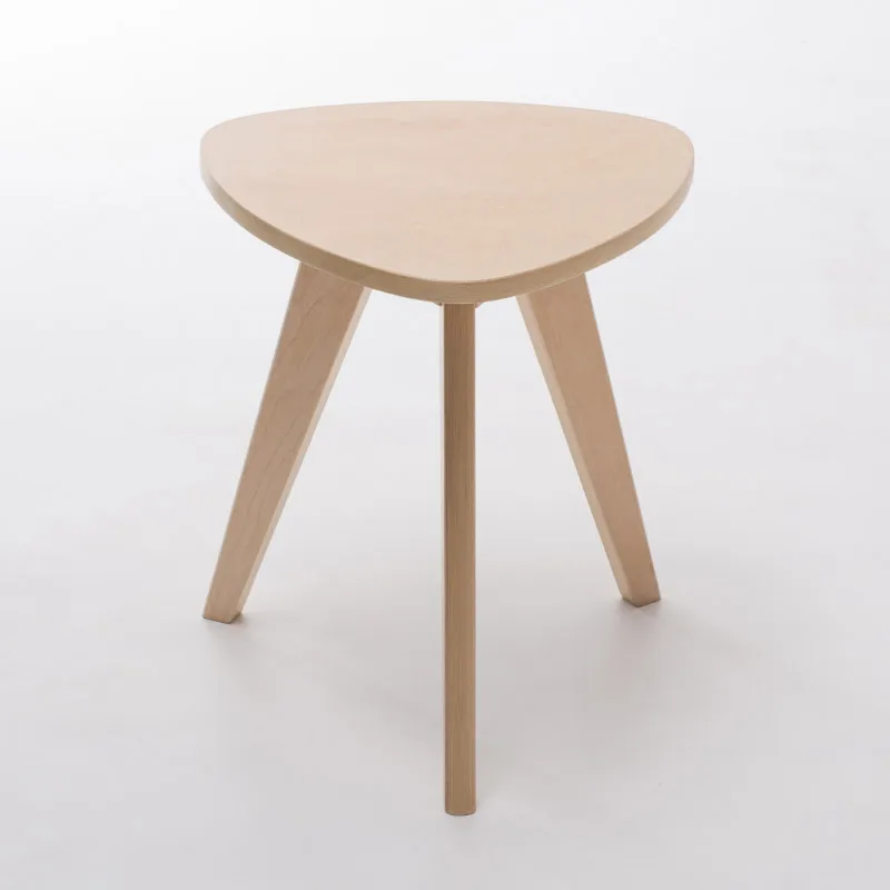 Mid-Century Modern End Sofa Side Table Wood Perfect For Bedside Nightstand or Living Room Nordic Accent Table Round/Triangle