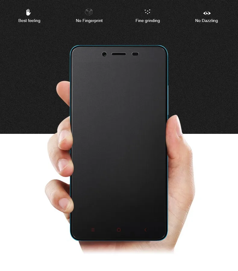 

For Xiaomi Redmi Note 2 Matte Tempered Glass Redmi Note 2 Prime Protector HD Clear Frosted Note2 Premium Anti-blue UV Glass Film