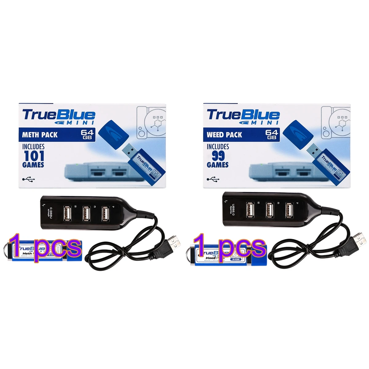 Новое поступление 2019 набор из 101 игр True Blue Mini 64 ГБ + 99 для PlayStation Classic|Запасные части|