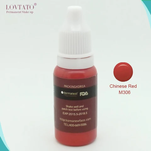 Tinta de Tatuagem de Tinta Chinês para Lip Grande Tinta Maquiagem Permanente Sobrancelha Lábio Microblading Permeante Profissional Pigmento Vermelho Make up