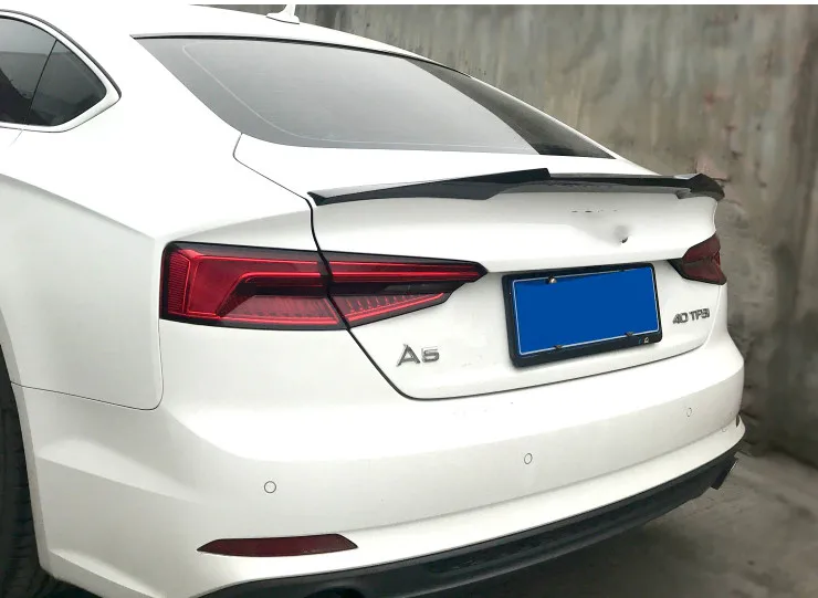 Спойлер для Audi A5 Автомобильный задний спойлер губ из 2018-2019 углеродного волокна