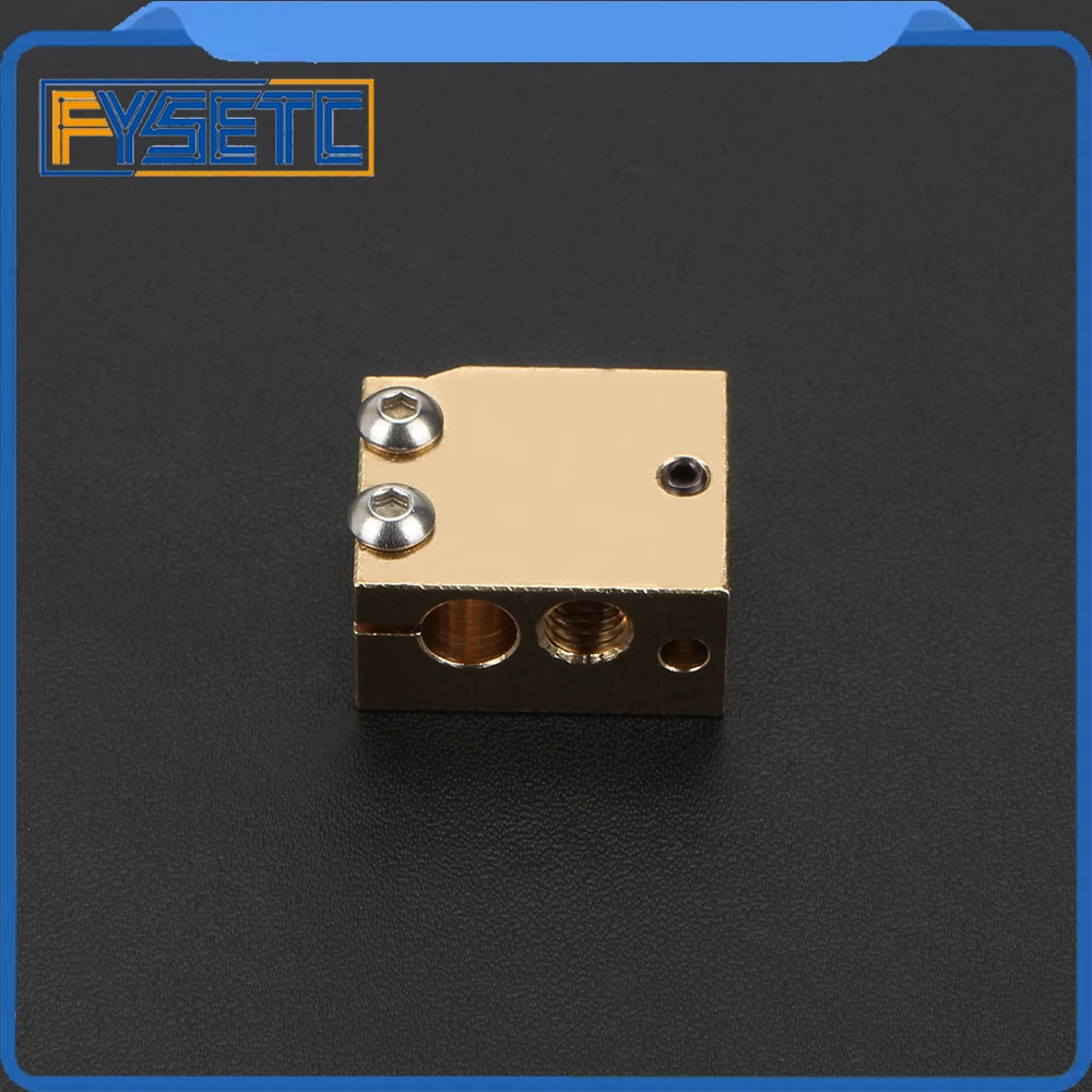 High Temperature H59 Copper Volcano Heater Block For E3D HOTEND Compatible PT100 Thermistor Cartridge Sensor V6 Hot