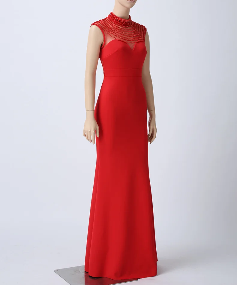Hollow Out Diamond Banquet Party Dress Trumpet Mermaid Floor-Length Summer Dress Tunic Bodycon Sleeveless Bohemian Women Dresses (2)