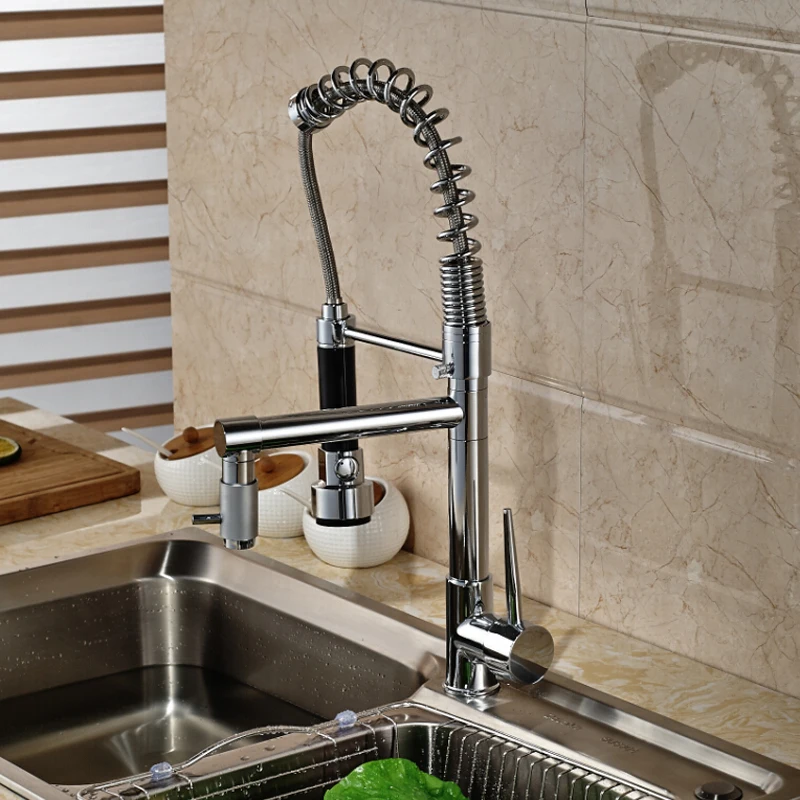 Deck-Mount-Single-Lever-Kitchen-Mixer-Faucet-One-Hole-Spring-Swivel-Spout-Mixer-Tap-Chrome-Finish (1)