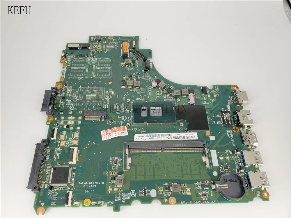 Материнская плата KEFU для Lenovo E42 80 V310 14ISK 14IKB материнская ноутбука системная процессора 4G RAM протестирована