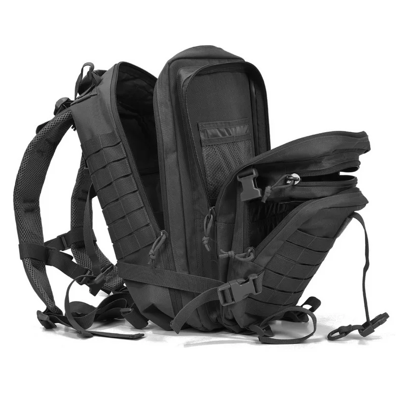 Mochila táctica de asalto militar REEBOW con parches de bandera ejército Molle impermeable Bug Out mochila para acampar al aire libre caza - 6