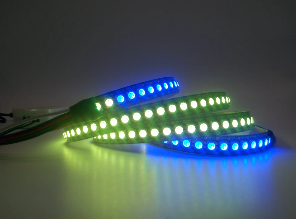 1 м/2 м/3 м/4 м/5 м GS8208 8208 5050SMD RGB Светодиодная лента Адресуемая IC, черный/белый PCB 30/60/144 Пиксели/светодиодов/m IP30/IP65/IP67 DC12V