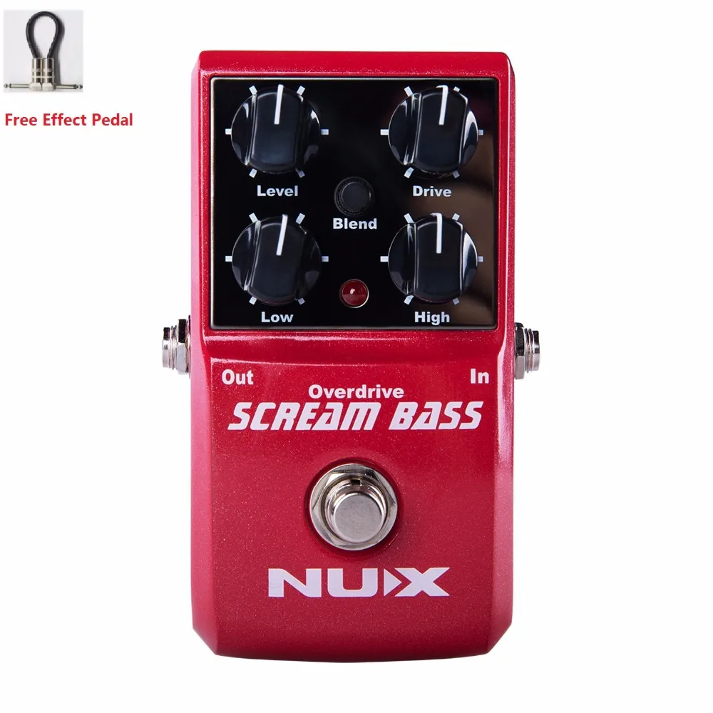 NUX SCREAM BASS Free Shipping BASS OVERDRIVE Analog Overdrive Bass Effects Pedal True Bypass with free pedal cable NUX SCREAM BASS Free Shipping BASS OVERDRIVE Analog Overdrive Bass Effects Pedal True Bypass with free pedal cable