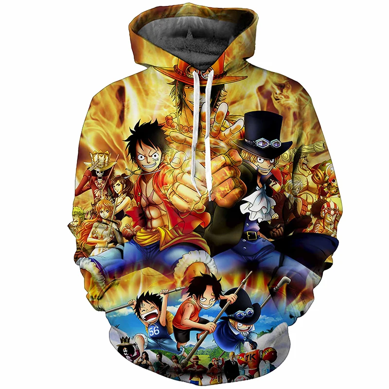 

Cloudstyle Anime 3D Hoodies Men Clothes 2019 Sweatshirts One Piece Luffy Print Pullovers Harajuku Tops Streetwear Large Size 5XL