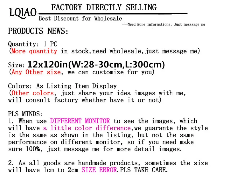 size error 1 pc 12x120_