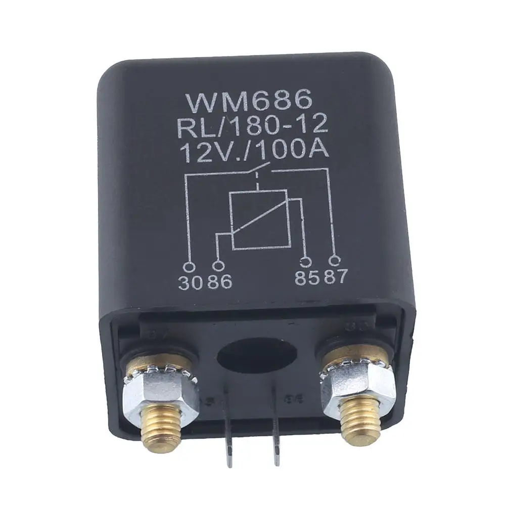 

Car DC 12V 100A Relay 4 Pin RL180 Heavy Duty Install Style Chargeover