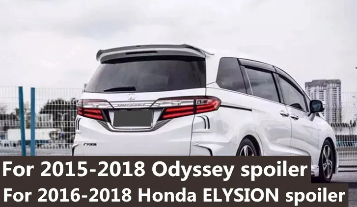 

for 2014 to 2018 honda Odyssey primer black or white color paint rear trunk spoiler For Honda Odyssey rear wing spoiler