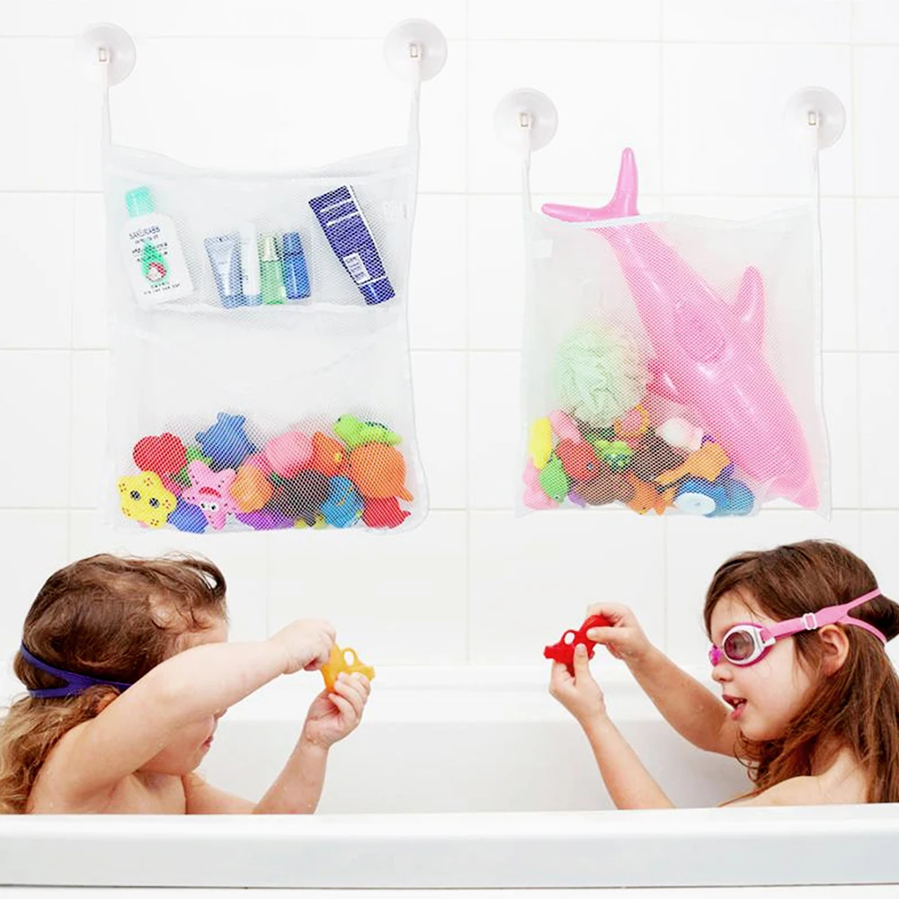 2 шт. Детские игрушки ванны мешок сетки подушка для ванны кукольный Органайзер всасывания Ванная комната вещи чистая вода игрушки для