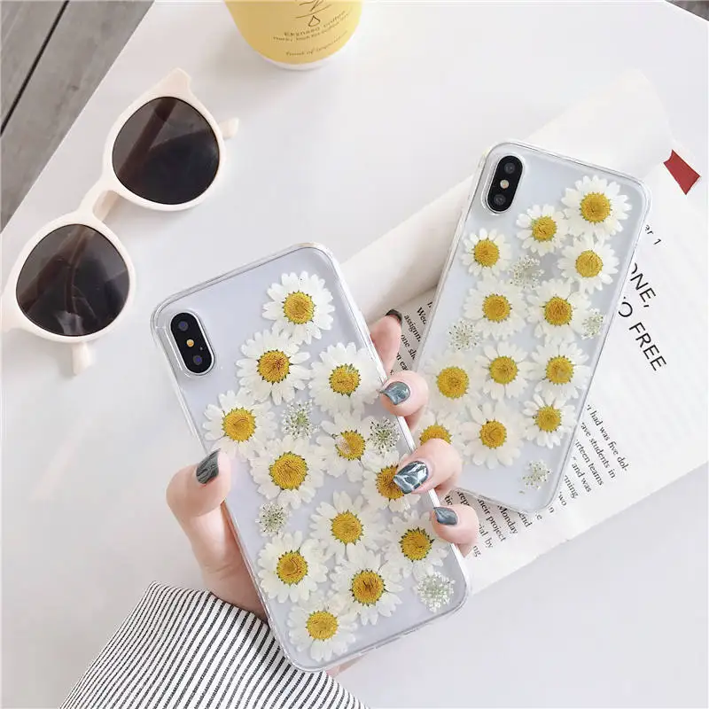 

Real Flowers Dried Flowers Soft case For Samsung Galaxy S9 S8 Plus Cover For Samsung Note 8 S9 note 9 S10 Plus Transparent cases
