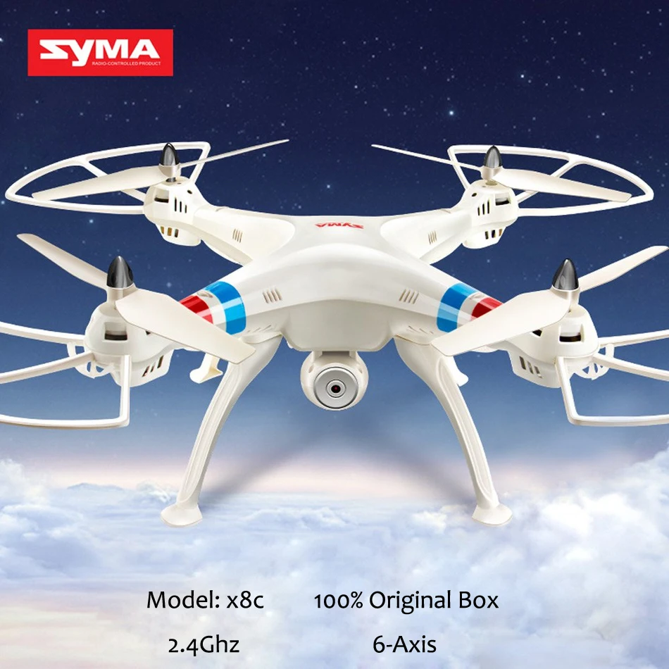 SYMA X8C 2 4G 4CH 6Axis Professional RC font b Drone b font Quadcopter 2MP Wide
