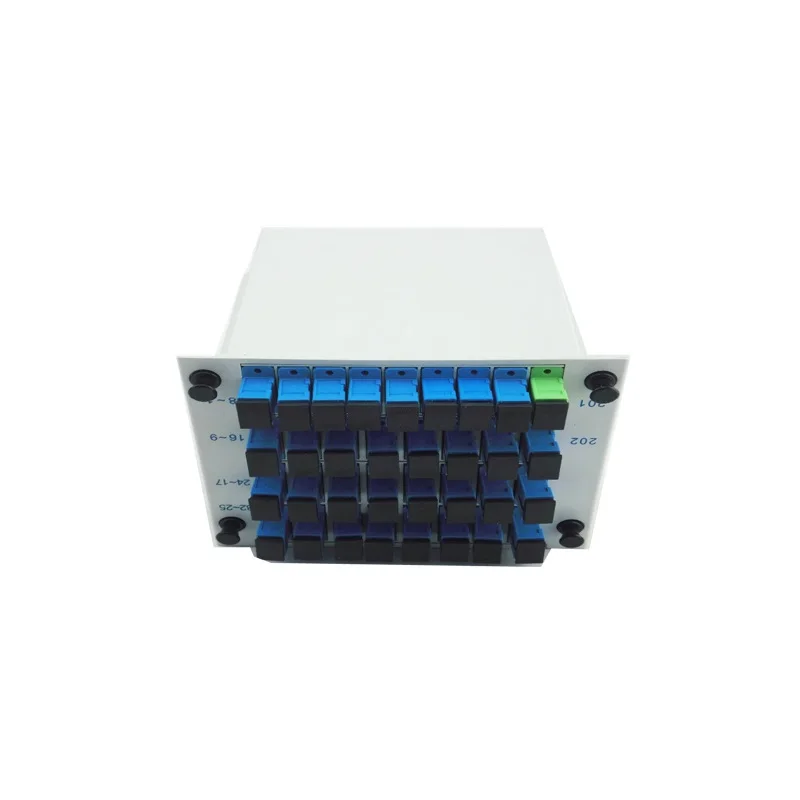

PLC 1X32 Single mode splitter Fiber Optical Box 1x32 PLC Splitter box FTTH PLC Splitter 1x32 with SC/UPC connector