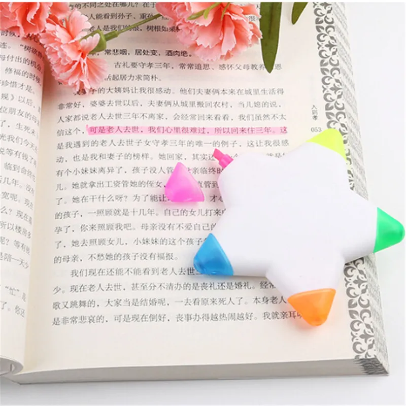 5 цветов/pc DIY милый Kawaii пластиковый маркер фломастер для детей подарок офиса