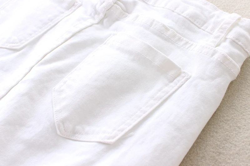2019 белый женские джинсовые юбки лето кисточка натуральная талия эластичные узкие юбки-карандаш однотонные выше шорты джинсовые юбки 669