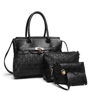 

WxfbBaby2w fashion simplicity bucket bag Quality Sequined big handbag Black white leather luxury brand bag thread casual bag