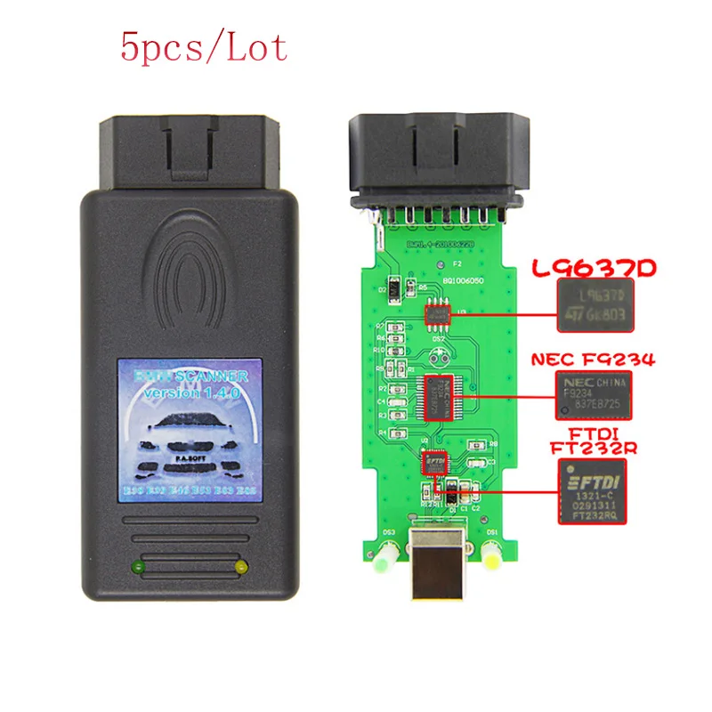 

Auto Scanner V1.4.0 for BMW Unlock Version Determination Of Chassis Model Engine Gearbox And Complete Set