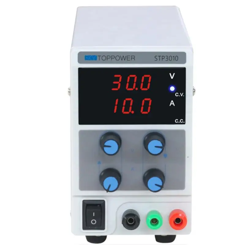 

0-30V 0-10A Laboratory DC Power Supply Stabilizer with 3 Digital Display Variable Adjustable Lab Grade Mode AU Plug