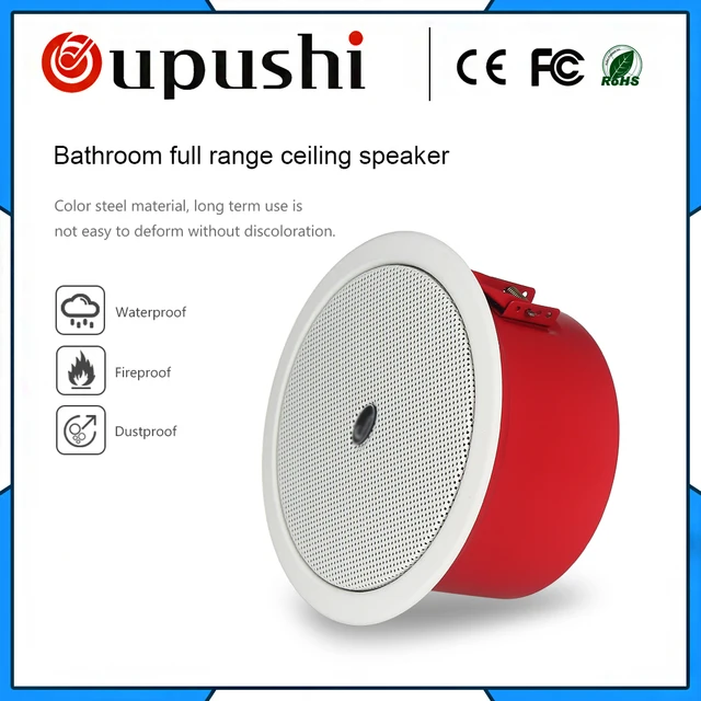 Us 68 0 Aliexpress Com Buy Hotel Speaker System Waterproof Bathroom Ceiling Speakers 10w Ca202 From Reliable Speaker 2 1 Suppliers On Oupushi