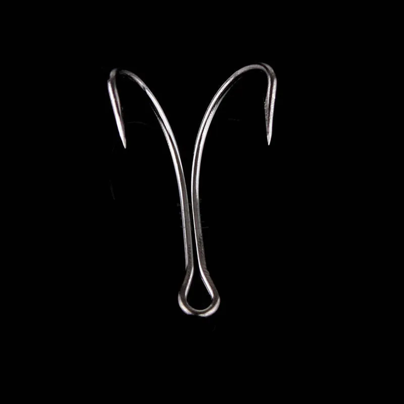 High Carbon Steel Double Fishing Hooks Big Size Barbed Circle Hooks for Sea Lake River Fishing Accessories (4)