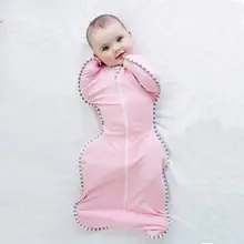 Свободный размер(от 0 до 1 года), спальный мешок для малышей, мягкий хлопковый спальный костюм с длинными рукавами, одеяло