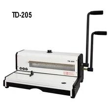 TD-205 большой спиральная проволока машинной вязки из металла 50 квадратных пробивки фотоальбом книга A3 Размеры Бумага Binder Панчер Машина
