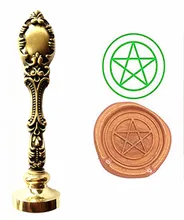 Pentagram Custom Logo Luxury Vintage Wax Seal Stamps Kit Wedding Invitation Sealing Stamps