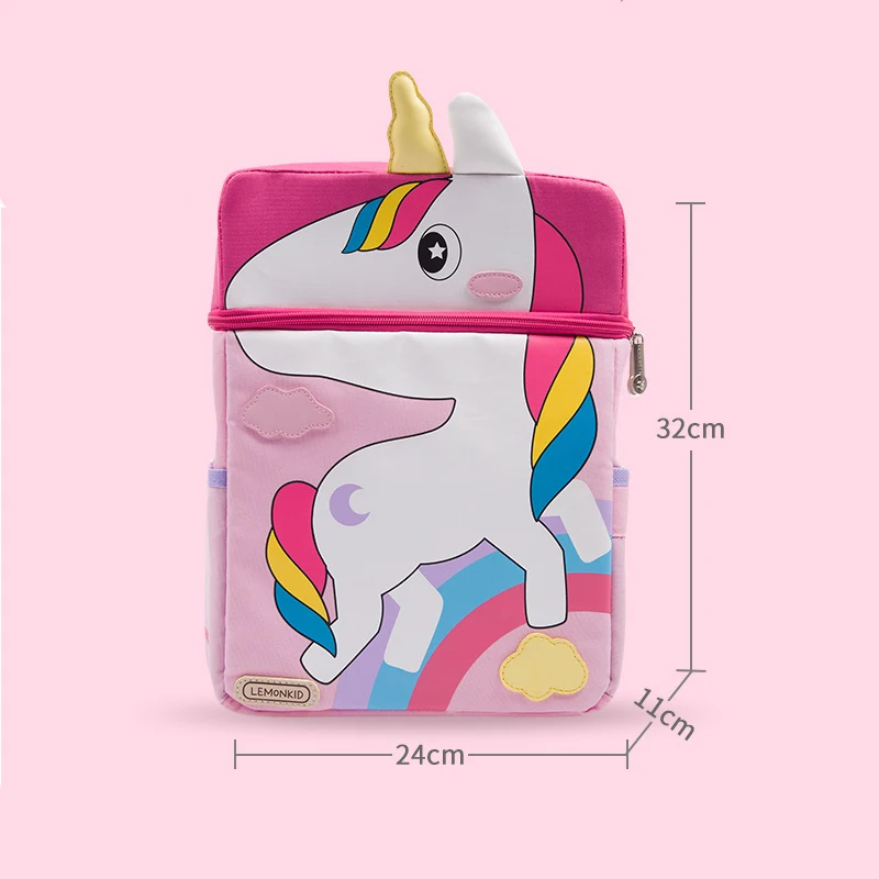 Girl School Bags Kindergarten Children Cartoon Animal Backpack Multi-layer Large Capacity Lightweight Breathable Handbags Girl School Bags Kindergarten Children Cartoon Animal Backpack Multi-layer Large Capacity Lightweight Breathable Handbags