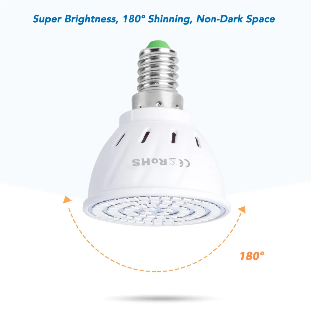 E27 LED phytolamp теплица 220В GU10 Led Grow Light B22 СВЕТОДИОДНАЯ Лампа для комнатных растений E14