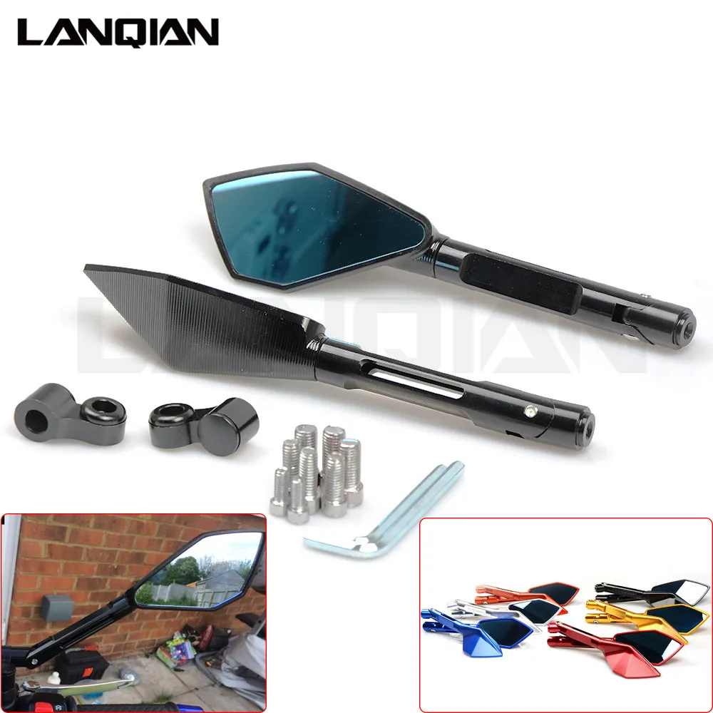 CNC Aluminum Motorcycle Universal Rearview Mirrors Rear View Side