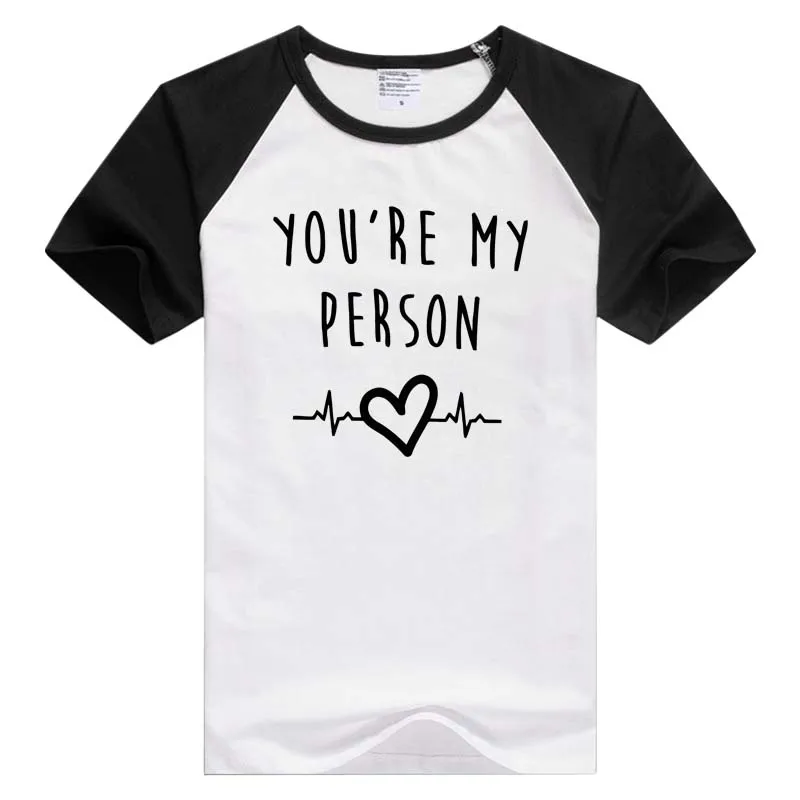 Повседневная мужская и женская футболка с коротким рукавом You're My Person удобная