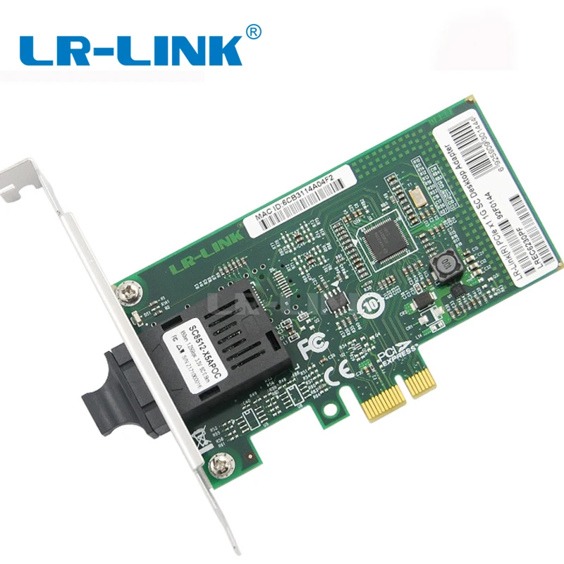 Ethernet Сетевая карта ПФ Gigabit base sx PCI Express оптоволоконный сетевой адаптер для ПК Intel I210