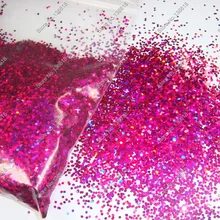 50 г-1 мм(1/2") голографический лазер фиолетовые красные блестки шестиугольные блестки Spangle shape для украшения ногтей и блестки для рукоделия