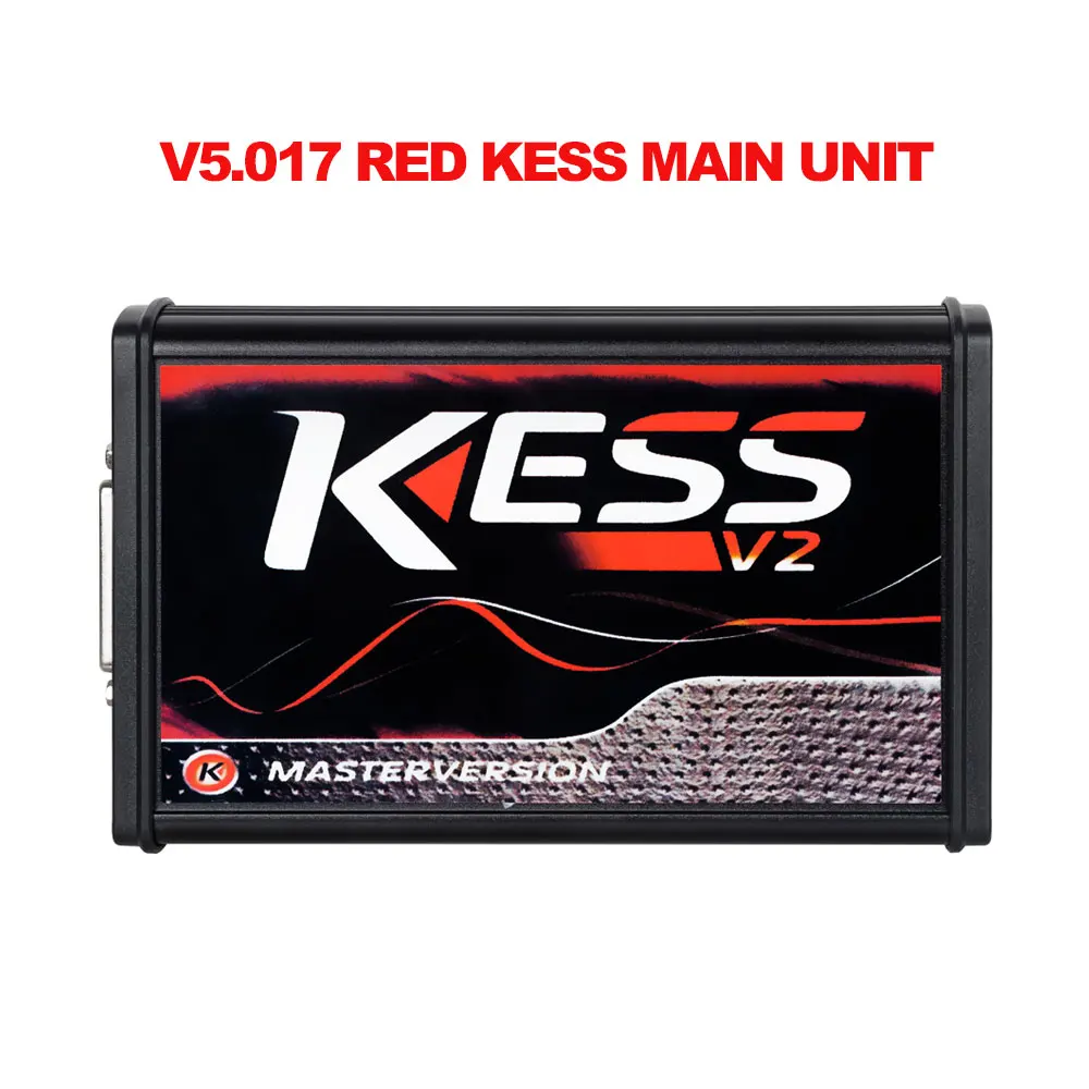 Красный KESSv2 V5.017 V2.47 KTAG V7.020 V2.25 без жетона лимит 4 светодиодный ЭБУ программист инструмент KESS V2 V5.017 KTAG v7.020 для автомобиля грузовика - Цвет: KESSv5.017 main unit