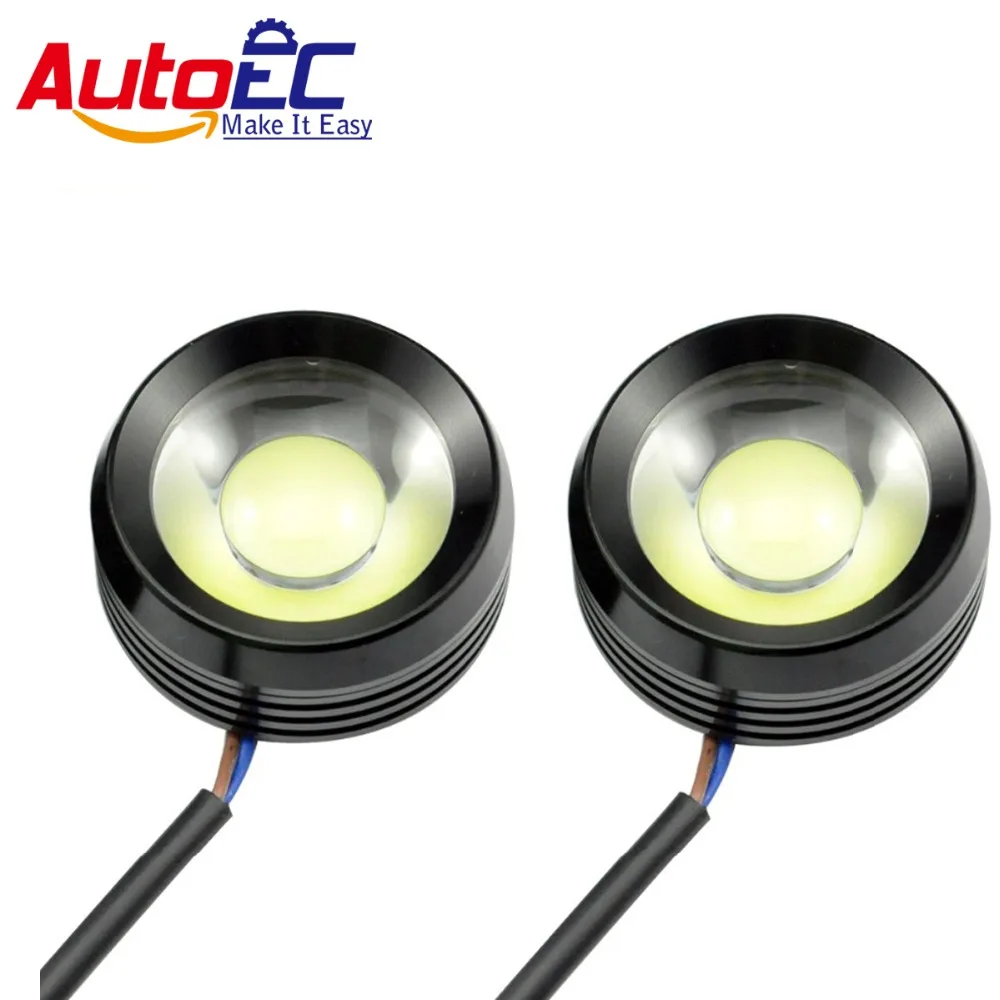 12W Super Bright WHITE Eagle Eyes Cow Eyes Fog Light DRL Daytime Running Light For Universal