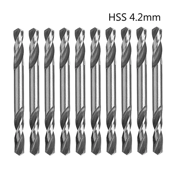 

10Pcs/Set 4.2mm HSS Double Ended Spiral Torsion Drill Tools Drills -W312
