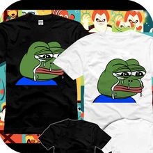 2017 Fashion Vote Pepe Sad Frog Printed Women man T Shirt Summer Funny Short Sleeve Tee Tops Hipster Custom T-shirt Clothes