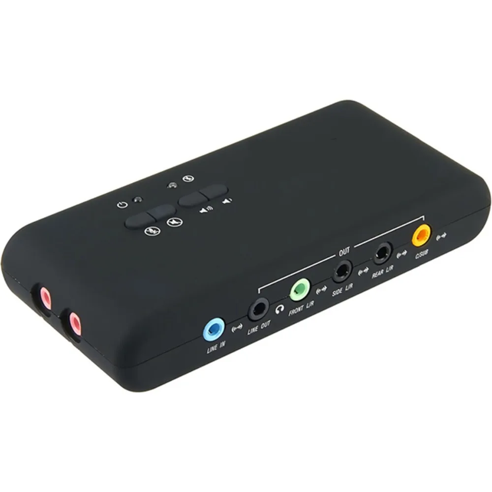 

7.1 Sound Card USB 2.0 Sound Card CMI6206 Chipset USB USB Audio Device Class Spec1.0 And USB HID Class Spec 8 Channel DAC Output