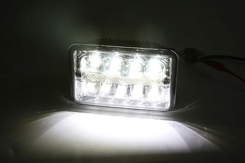 4x6 Inch Headlight Rectangle 4 x 6 Projector Headlight Replacement For Peterbilt Kenworth H4651 H4652 H4656 H4666 H6545  (7)