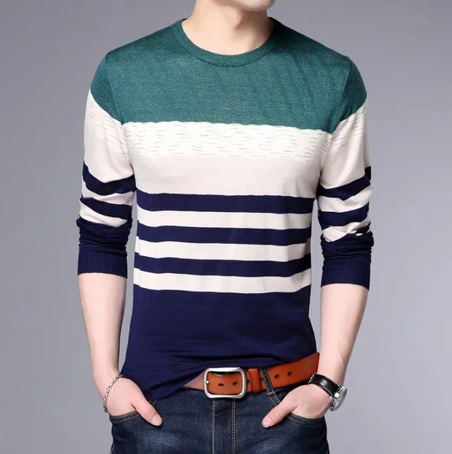 Sweater Men Autumn Winter Slim Fit Pullovers Men Pull Homme social cotton thin men’s pullover knitted sweater men masculino