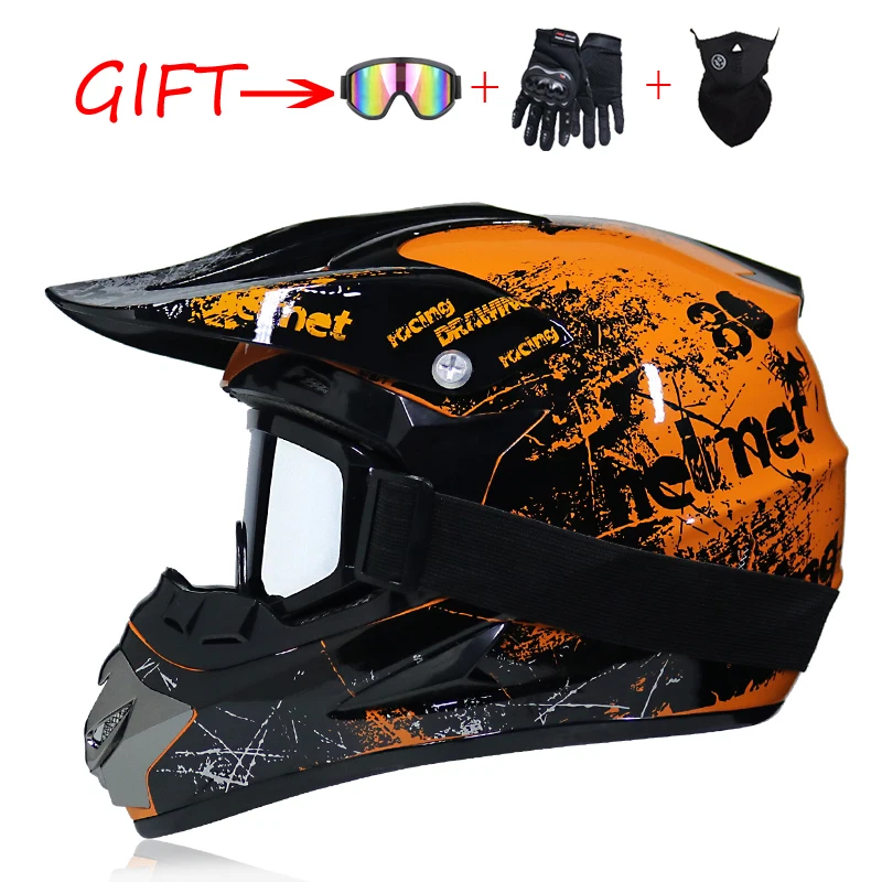 Топ ABS Мотоциклетный мотоциклетный шлем DH мотоциклетный гоночный шлем внедорожный горный шлем с очками