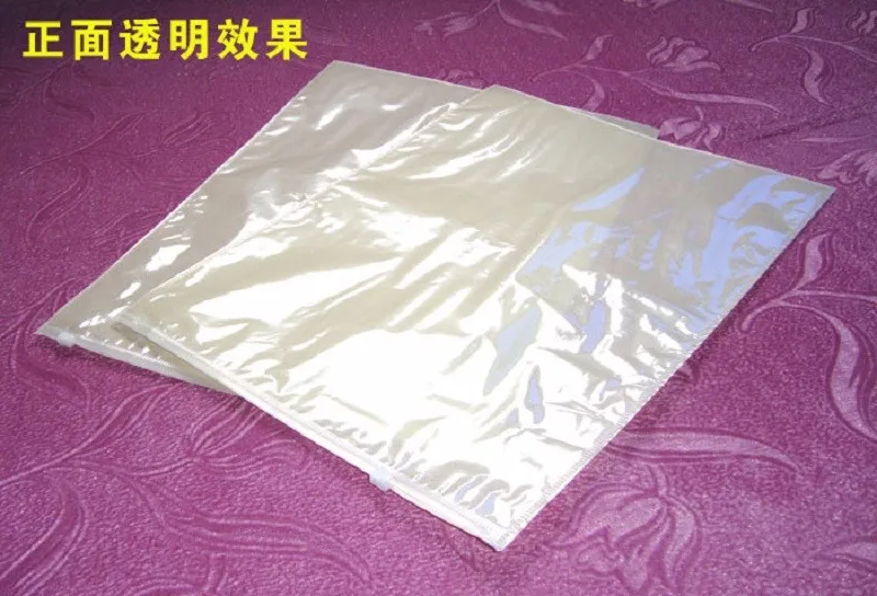 20*24 см бежевый прозрачный самозапечатывающийся на молнии CPP пластиковый пакет для розничной упаковки 100 штук в партии