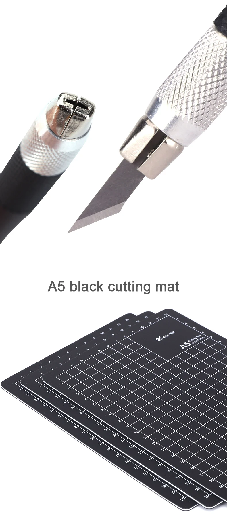 A5 коврик для резки Лоскутная Cut Pad Набор Металл 8 лезвия Craft Ножи комплект Бумага резак резьба Ножи DIY ремесла Инструменты