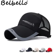 Belbello летняя тонкая ткань дышащая шляпа Женская защита от солнца, бейсболка, кепка мужская уличная Солнцезащитная сетка для отдыха