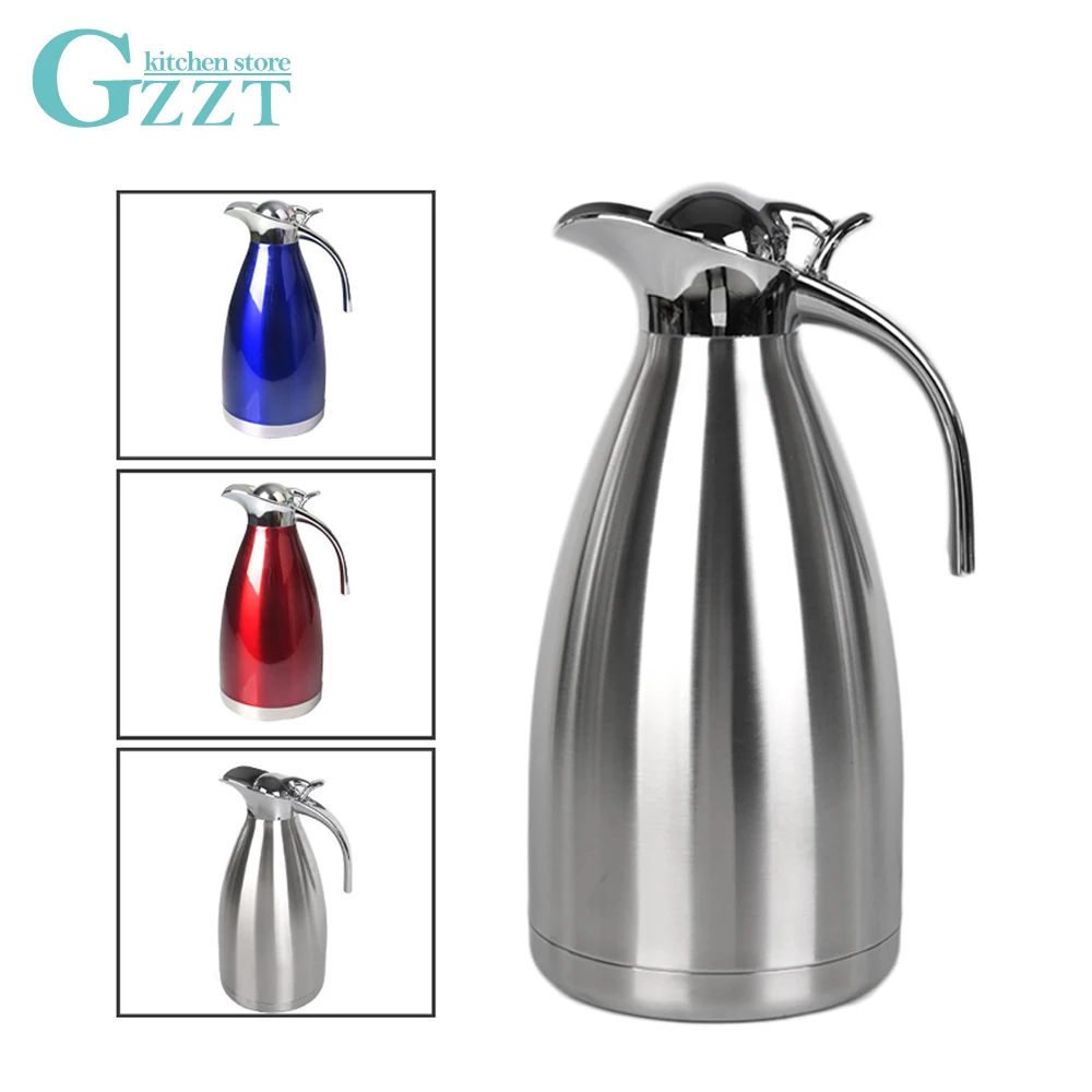 GZZT Vacuum Flasks Water Kettle Commercial Household 2L Thermos Jug