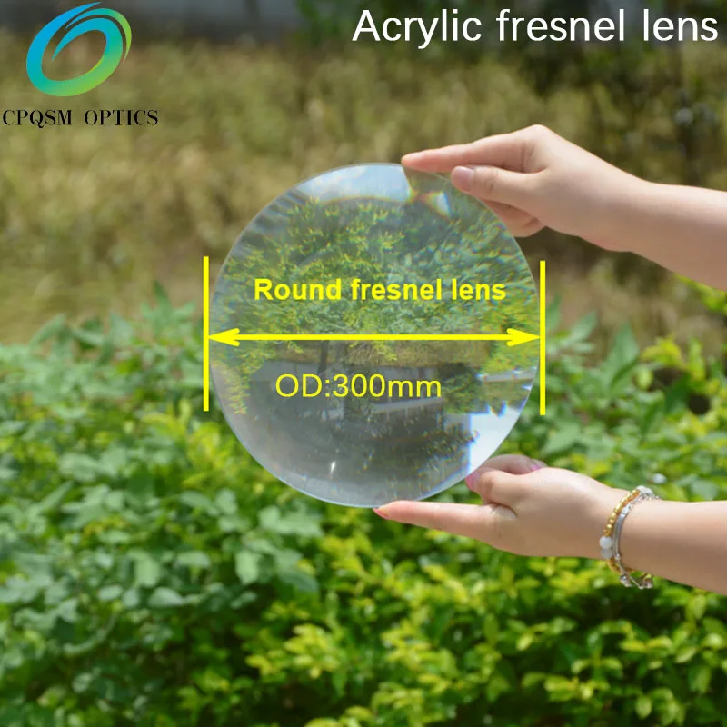 

Diameter 300 mm, PMMA Fresnel Lens Focal length 120mm,used Plane enlarge,Solar concentrator, High light condenser
