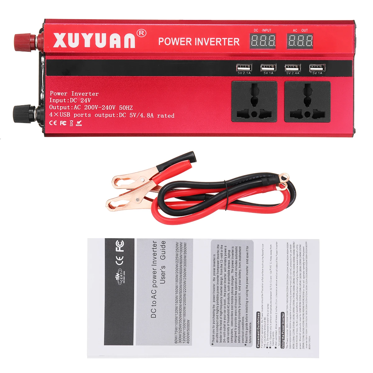 

Car Inverter 12V 220V 3000W 4000W 5000W Preak Power Sine Wave Solar Inverter 12V 220V Voltage Transformer Converter